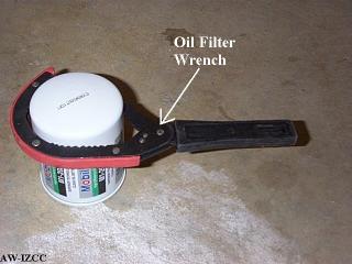 Oil Filter Wrench on Oil Filter