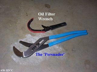 Normal Oil Filter Wrench w/ Persuader