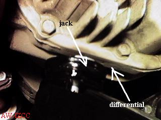 jack "seat" under differential